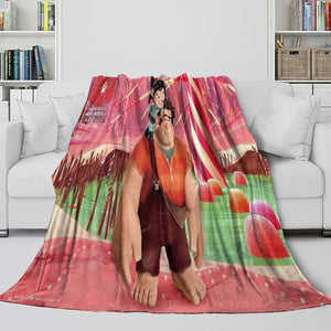 Wreck-It Ralph Blanket Flannel Throw Room Decoration