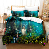 My Neighbour Totoro Cosplay Bedding Set Duvet Cover Comforter Bed Sheets - EBuycos