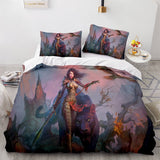 3-Piece Dragon Attack Cosplay Bedding Set Duvet Cover Sets Bed Sheets - EBuycos