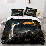 3-Piece Dragon Attack Cosplay Bedding Set Duvet Cover Sets Bed Sheets - EBuycos