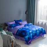 3-Piece Galaxy Sky Bedding Set Duvet Covers Comforter Bed Sheets - EBuycos