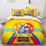 3 Piece Sonic The Hedgehog Bedding Set Duvet Cover Bed Sheets Sets - EBuycos