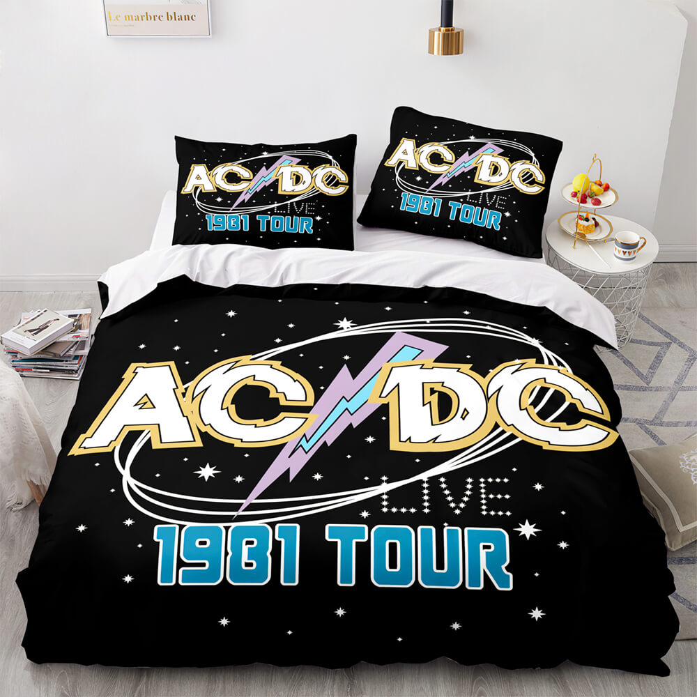 AC DC Cosplay 3 Piece Bedding Set Quilt Covers Without Filler – EBuycos