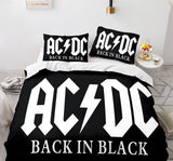 AC DC Cosplay 3 Piece Bedding Set Duvet Covers Comforter Bed Sheets - EBuycos