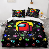Among Us Cosplay 3 Piece Comforter Bedding Sets Duvet Cover Bed Sheets - EBuycos