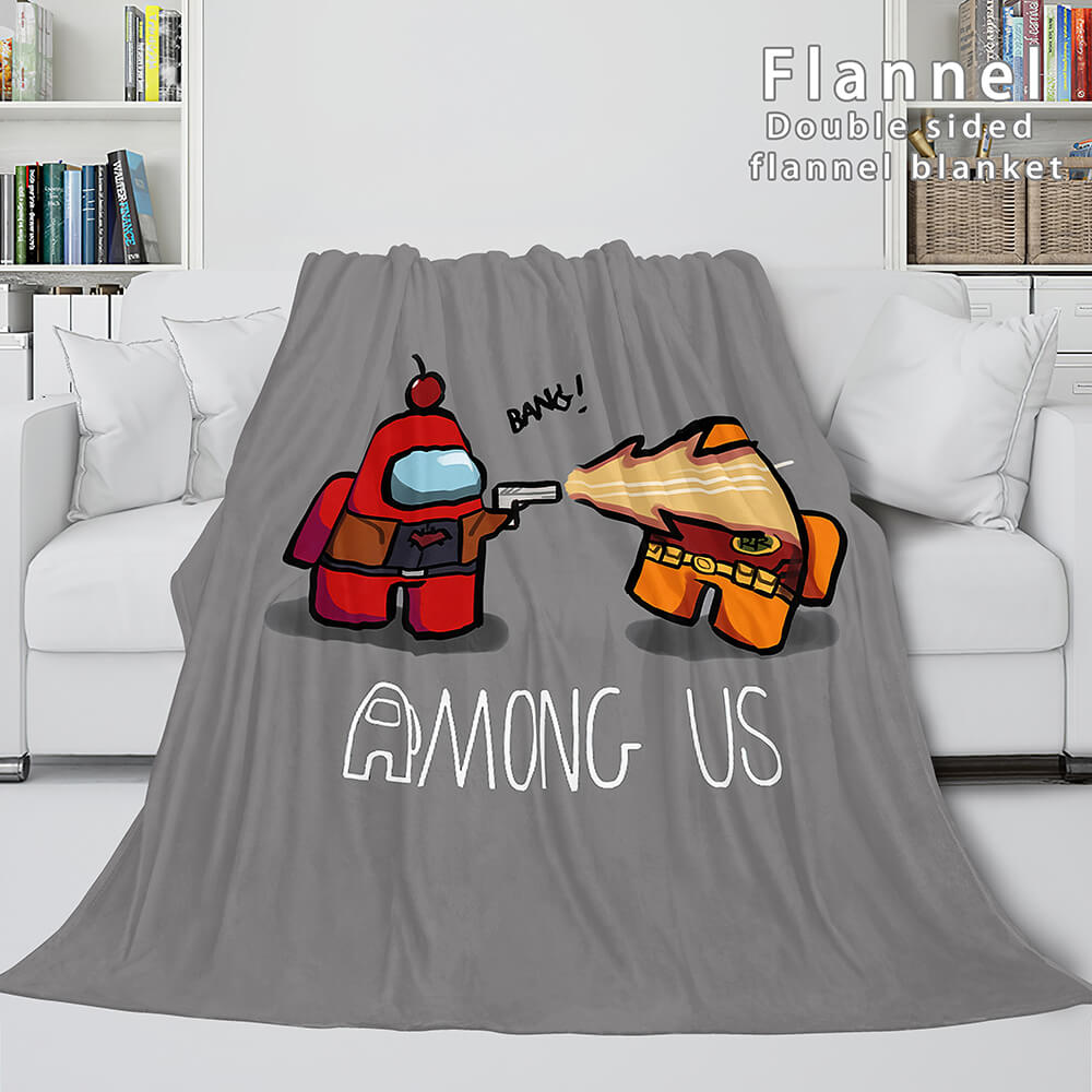 Among Us Soft Flannel Blanket Fleece Throw Blanket Bedding Sets - EBuycos