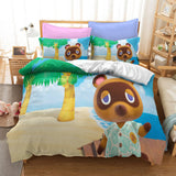 Animal Crossing Cosplay Bedding Set Quilt Duvet Cover Bed Sheets Sets - EBuycos
