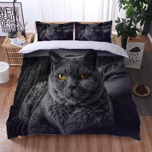 Animal Cute Cat Bedding Set Duvet Cover