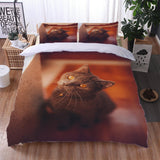 Animal Cute Cat Bedding Set Duvet Cover