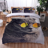 Animal Cute Cat Bedding Set Duvet Cover