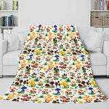 Animal Flower Soft Flannel Fleece Throw Cosplay Blanket Comforter Set - EBuycos