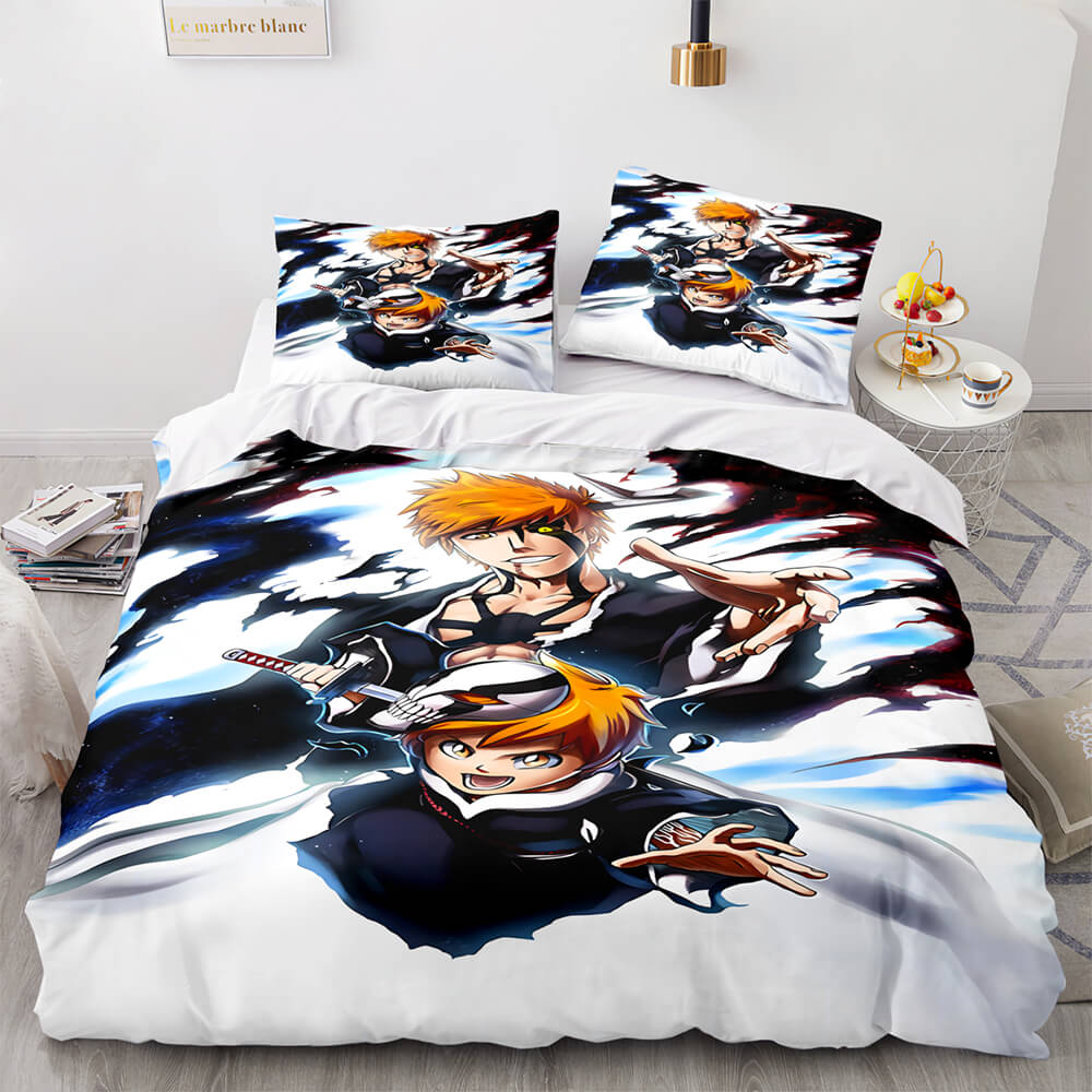 Anime BLEACH Cosplay Bedding Sets Quilt Duvet Covers Comfy Bed Sheets - EBuycos