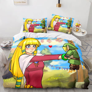 Anime Cute Girls Cosplay Comforter Bedding Sets Duvet Cover Bed Sheets - EBuycos