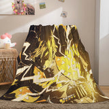 Anime Demon Slayer Cosplay Flannel Fleece Throw Blanket Comforter Sets - EBuycos