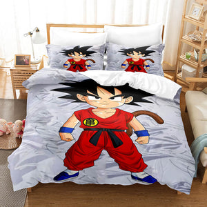 Anime Dragon Ball Bedding Sets Quilt Duvet Cover Bed Sheets Home Decor - EBuycos