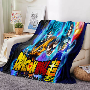 Anime Dragon Ball Super Blanket Flannel Throw Room Decoration