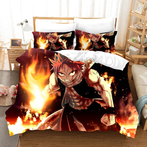 Anime Fairy Tail Cosplay Bedding Set Duvet Covers Comforter Bed Sheets - EBuycos