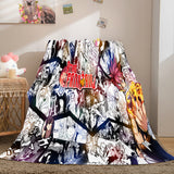 Anime Fairy Tail Flannel Caroset Throw Cosplay Blanket Comforter Set - EBuycos