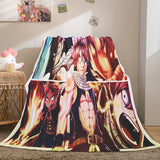 Anime Fairy Tail Flannel Caroset Throw Cosplay Blanket Comforter Set - EBuycos