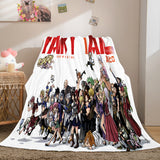 Anime Fairy Tail Flannel Caroset Throw Cosplay Blanket Comforter Set - EBuycos