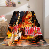 Anime Fairy Tail Flannel Caroset Throw Cosplay Blanket Comforter Set - EBuycos