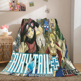 Anime Fairy Tail Flannel Caroset Throw Cosplay Blanket Comforter Set - EBuycos