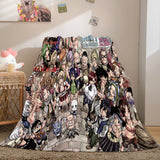 Anime Fairy Tail Flannel Caroset Throw Cosplay Blanket Comforter Set - EBuycos