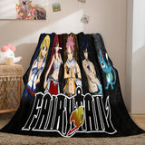 Anime Fairy Tail Flannel Caroset Throw Cosplay Blanket Comforter Set - EBuycos