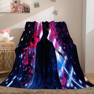 Anime Jujutsu Kaisen Flannel Throw Cosplay Blanket Comforter Set - EBuycos