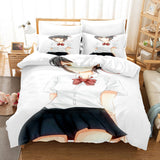 Anime Kizuna AI Cosplay Bedding Set Duvet Covers Comforter Bed Sheets - EBuycos