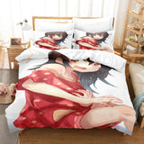 Anime Kizuna AI Cosplay Bedding Set Duvet Covers Comforter Bed Sheets - EBuycos