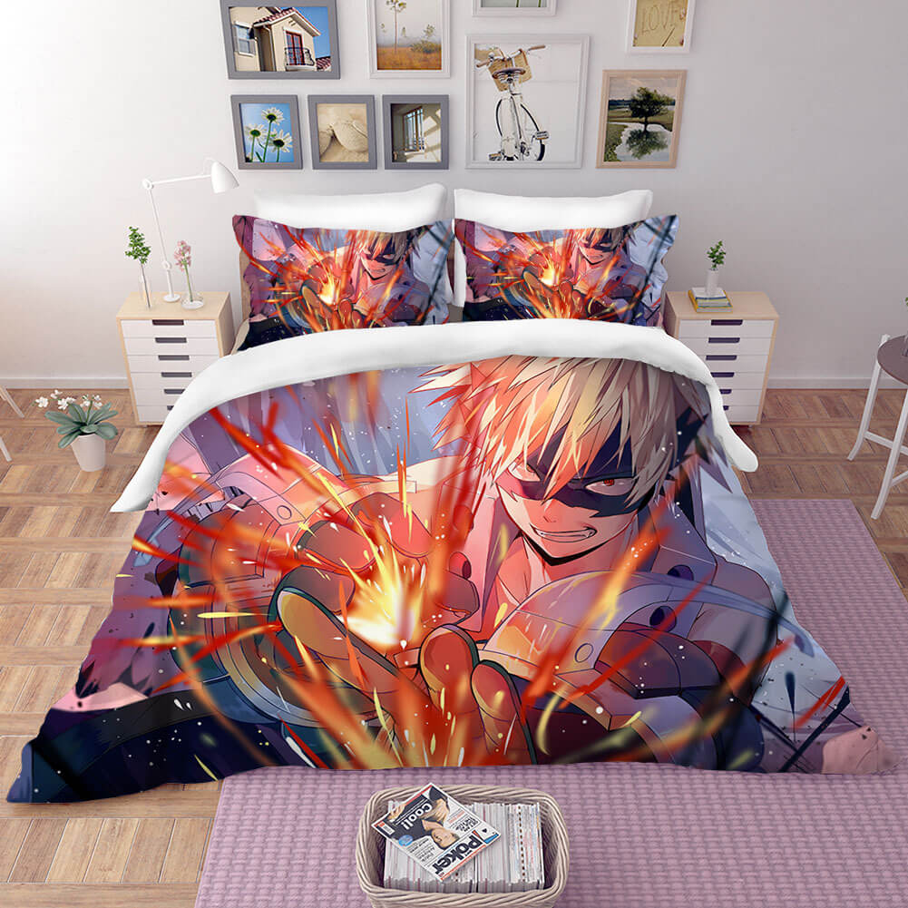 Anime My Hero Academia Bedding Set Duvet Covers Comforter Bed Sheets - EBuycos