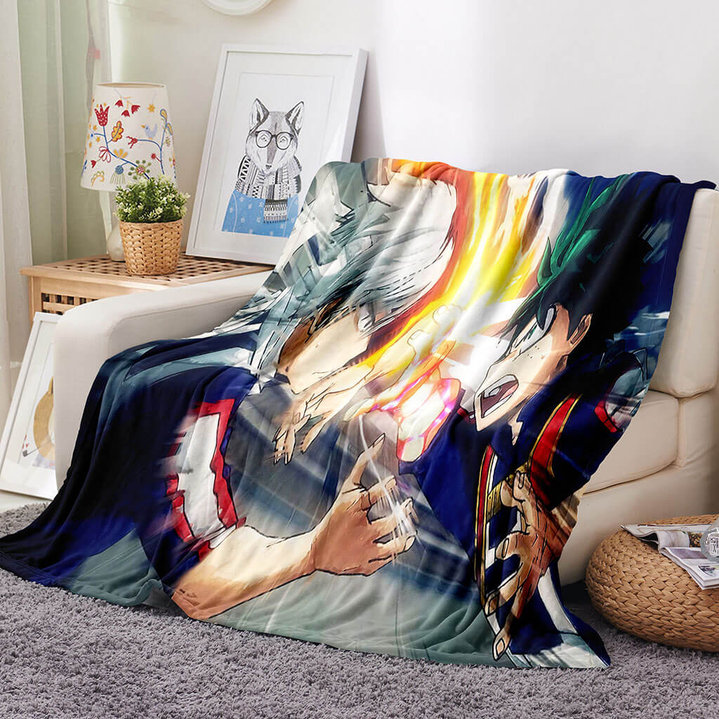 Anime My Hero Academia Blanket Flannel Throw Room Decoration