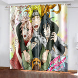 Anime Naruto Curtains Blackout Window Drapes