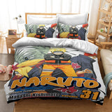 Anime Naruto Kakashi Sasuke Cosplay Bedding Set Quilt Duvet Cover Sets - EBuycos