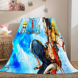 Anime ONE PIECE Cosplay Flannel Blanket Fleece Throw Blanket Sets - EBuycos