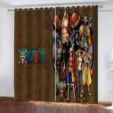 Anime One Piece Curtains Cosplay Blackout Window Drapes Room Decoration - EBuycos