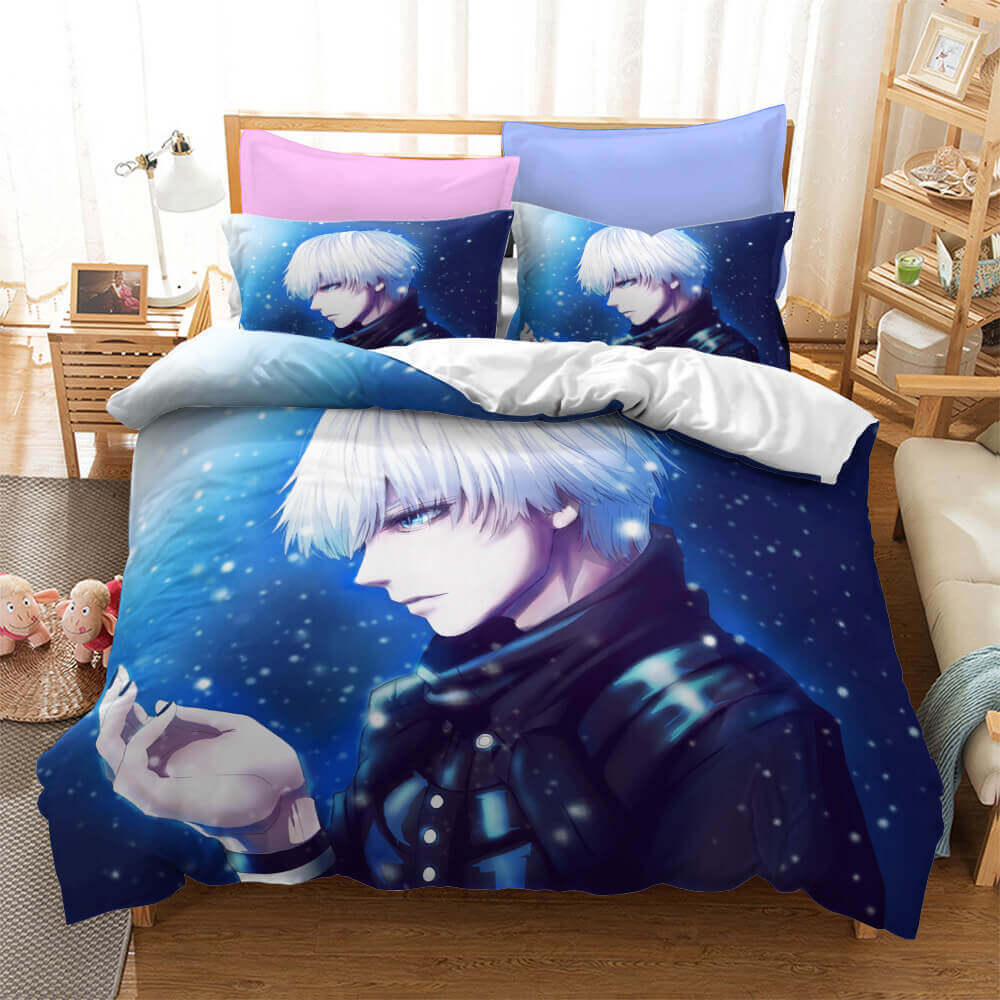 Anime Tokyo Ghoul Cosplay Bedding Set Duvet Cover Bed Sheets Sets - EBuycos