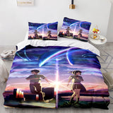 Anime Your Name 3-Piece Bedding Sets Duvet Covers Comforter Bed Sheets - EBuycos