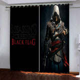 Assassin's Creed Pattern Curtains Blackout Window Drapes