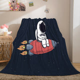 Astronaut Blanket Soft Flannel Blanket Comforter Bedding Sets - EBuycos