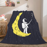 Astronaut Blanket Soft Flannel Blanket Comforter Bedding Sets - EBuycos