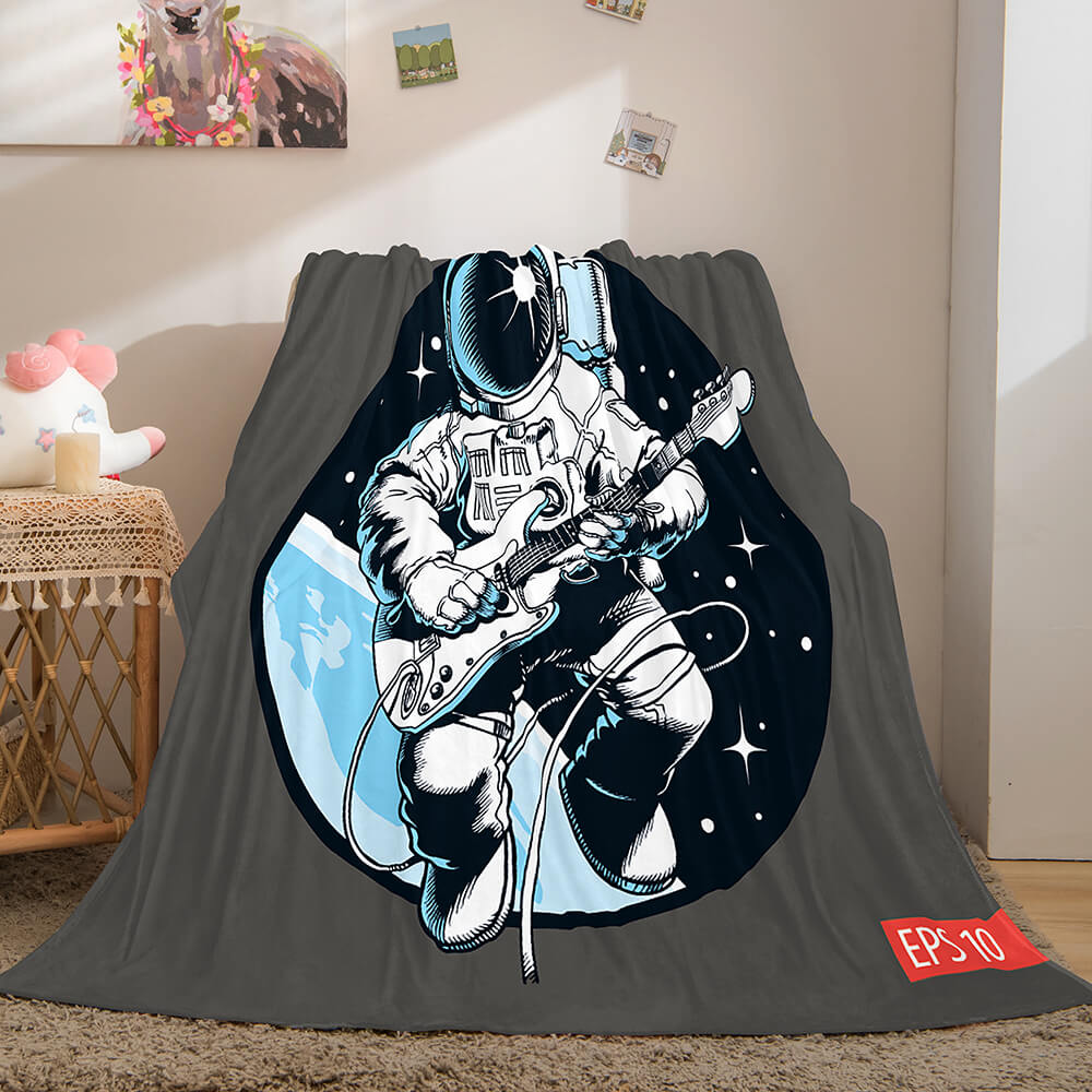 Astronaut Blanket Soft Flannel Blanket Comforter Bedding Sets - EBuycos