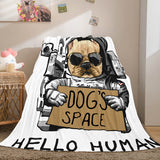 Astronaut Blanket Soft Flannel Blanket Comforter Bedding Sets - EBuycos