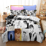 Audrey Hepburn Cosplay Bedding Set Duvet Cover Quilt Bed Sheets Sets - EBuycos