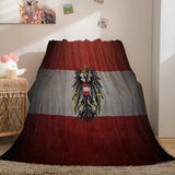 Famous Country National Flag Flannel Fleece Throw Blanket Bedding Sets - EBuycos