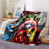 Avengers Blanket Flannel Throw Room Decoration