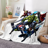 Avengers Blanket Flannel Throw Room Decoration