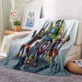 Avengers Blanket Flannel Throw Room Decoration