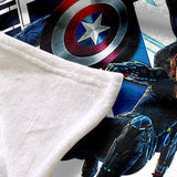 Avengers Blanket Flannel Throw Room Decoration